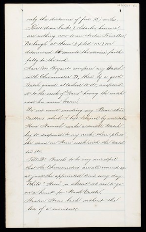 view Copy of letter written by Charles Hall