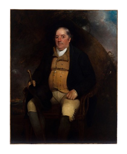 Benjamin Jesty. Oil painting by M.W. Sharp, 1805.