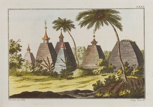 view A pagoda in India. Coloured engraving, ca. 1804-1811.