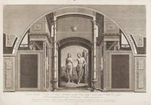 Venus and Adonis. Engraving by P.M. Vitali after A. von