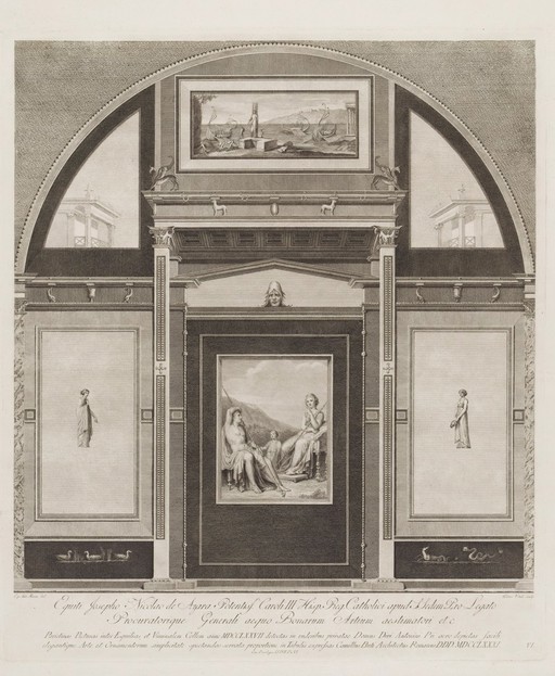 Bacchus and Ariadne. Engraving by P.M. Vitali after A. von