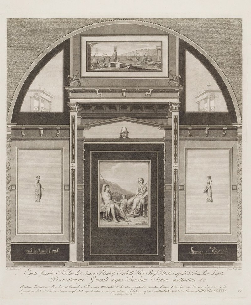 Venus and Adonis. Engraving by P.M. Vitali after A. von Maron, 1783., 1783, by Anton von Maron