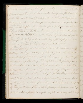 Journal extract compiled by a ship's surgeon, 1819