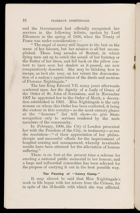 Florence Nightingale : a cameo life-sketch / Marion Holmes.