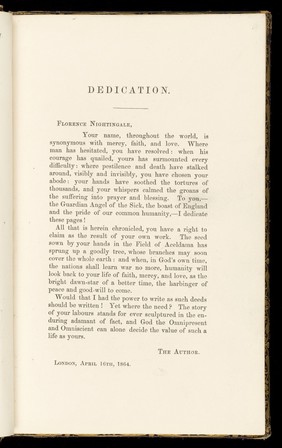 A woman's example: and a nation's work : A tribute to Florence Nightingale / [Frederick Milnes Edge].