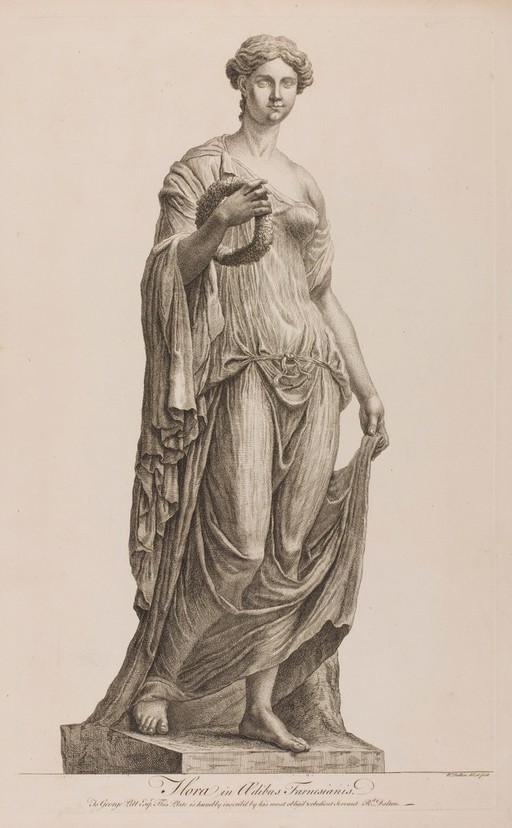 Flora. Etching by R. Dalton, 174-.