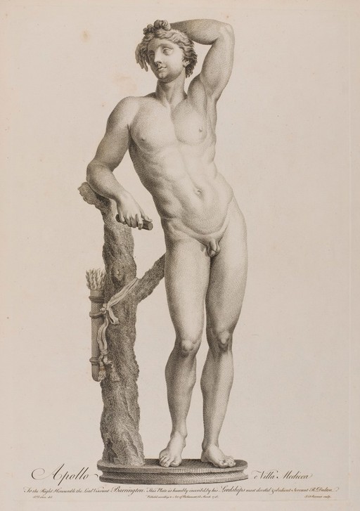 The Apollino. Etching by R. Dalton, 1746.