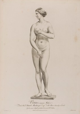 Venus (Aphrodite). Etching by S.F. Ravenet after R. Dalton, 1746.