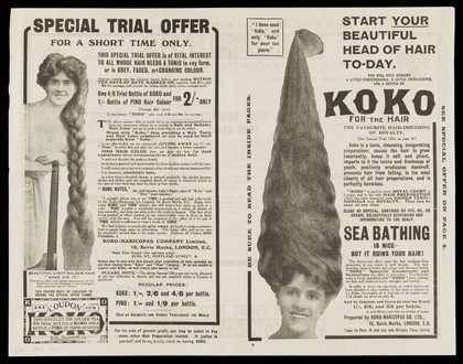 Advertisement for 'Koko for the Hair'