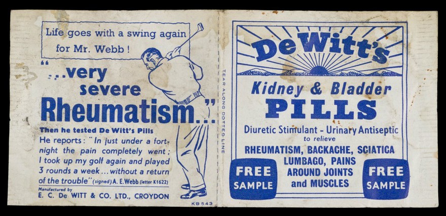 DeWitt's kidney and bladder pills