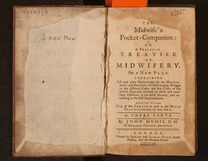 The midwife's pocket-companion: or a practical treatise of midwifery on a new plan / [John Memis].