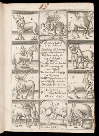 Markhams Maisterpeece. Conteyning all knowledge belonging to the smith, farrier, or horse-leech ... / [Gervase Markham].