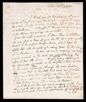 view Letter by Henry Newman