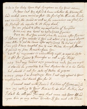 Letters from Mordecai Cary (d. 1751), Jurin's pupil, later Bishop of Clonfert, Cloyne and Killala, concerning the treatment of Cary's wife for a breast lump (including notes on her case by Jurin), and literary interests.