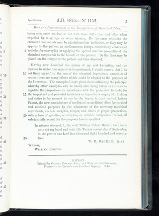 Specification of William Robert Barker : medicinal discs.