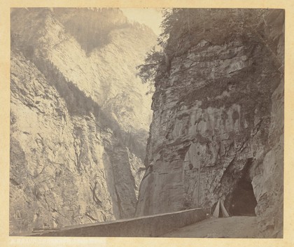 Via Mala, Graubünden (Grisons), Switzerland. Photograph by A. Braun, 18--.