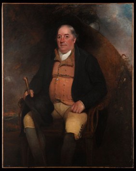 Benjamin Jesty. Oil painting by M.W. Sharp, 1805.