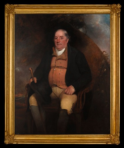 Benjamin Jesty. Oil painting by M.W. Sharp, 1805.