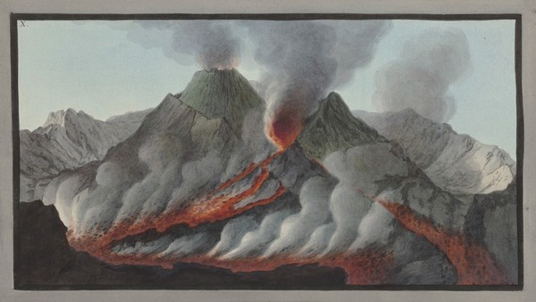 Campi Phlegraei. Observations on the volcanos of the two Sicilies as they have been communicated to the Royal Society of London / by Sir William Hamilton... with 54 plates ... from drawings taken ... by the editor, Mr. P. Fabris.--Observations sur les volcans des deux Siciles, etc.