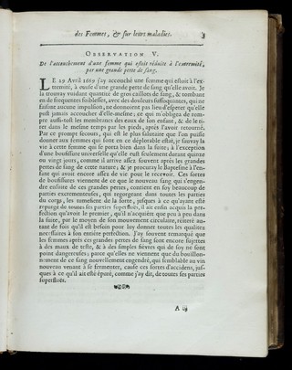 Observations sur la grossesse et l'accouchement des femmes, et sur leurs maladies, et celles des enfans nouveau-nez / [François Mauriceau].