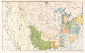 view Map showing Indian localities in North America, 1833