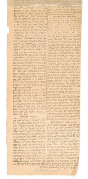 'Indian Rising 1862': Press cuttings, articles etc.