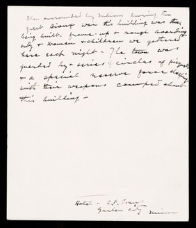 Description of E.P. Evans' Hotel, Garden City, Minnesota and how it was used by women and children to shelter during the Great Sioux War