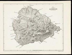 view Map of the island of Ascension.