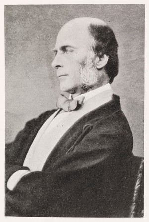 view Francis Galton, aged about 50.