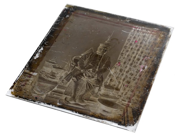 Glass negative showing King Mongkut of Siam (Thailand)