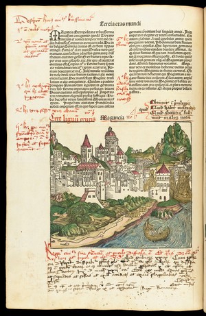 view XXXIX verso of 'Liber chronicarum', Mainz