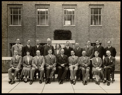 Group photograph including Mellanby