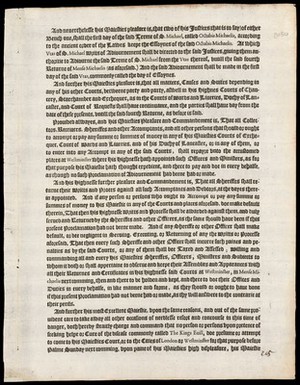 view By the King : A proclamation for adiouring the Terme [on account of the plague; also forbidding any citizen from seeking the royal touch as a cure for the King's Evil. 9 Sept. 1630]