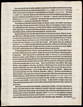 By the King : A proclamation for adiouring the Terme [on account of the plague; also forbidding any citizen from seeking the royal touch as a cure for the King's Evil. 9 Sept. 1630].