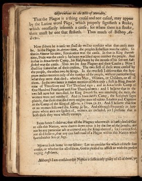 London's dreadful visitation: or, a collection of all the Bills of Mortality for this present year: beginning the 20th of December 1664 and ending the 19th of December following: as also the general or whole years bill.