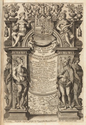Rerum medicarum Novae Hispaniae thesaurus, seu, plantarum, animalium, mineralium Mexicanorum historia / ex Francisci Hernandez ... relationibus ... conscriptis a Nardo Antonio Reccho ... collecta ac in ordinem digesta. A Joanne Terrentio [Jo. Fabro, et Fabio Columna] ... notis illustrata.--Phytosophicarum tabularum ex frontispiciis naturalis theatri Principis F. Caesii ... desumpta prima pars.