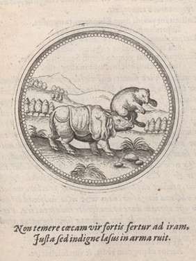 Symbolorum et emblematum ex animalibus quadrupedibus desumtorum centuria altera collecta / [Joachim Camerarius].