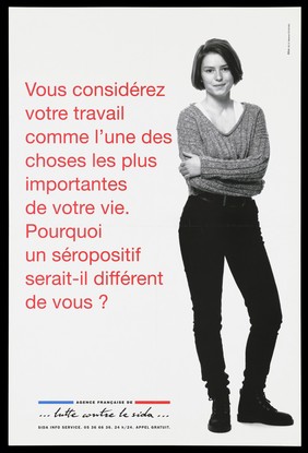 Advert by the Agence française de lutte contre le SIDA