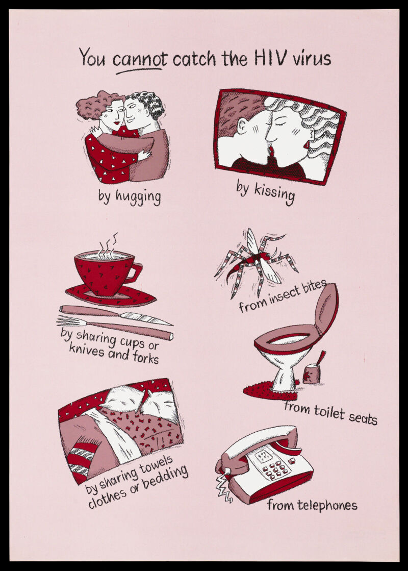 Ways in which you cannot catch the HIV virus from hugging to telephones