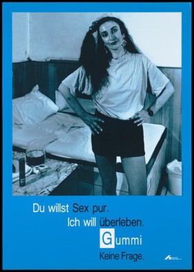 advertisement for safe sex by the Deutsche AIDS-Hilfe