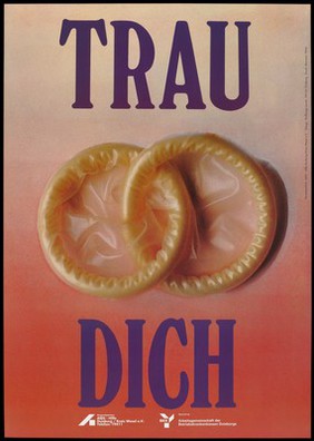 advertisement for safe sex by the AIDS-Hilfe Duisburg