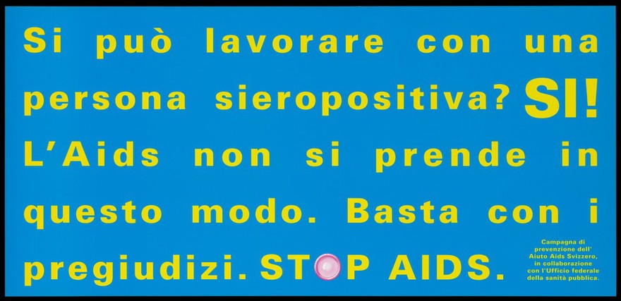 'Stop AIDS' solidarity poster campaign