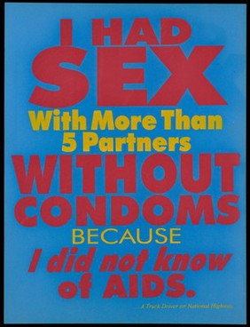 Safe-sex and AIDS prevention advert