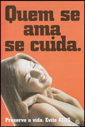 Advert for safe sex to prevent AIDS