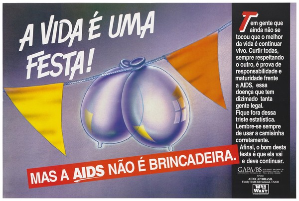 Safe-sex advertisement during the Brazilian Carnival