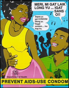 AIDS prevention advert from Papua New Guinea