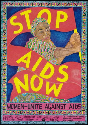 advertisement for Women Unite Against AIDS