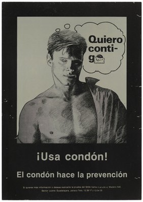 AIDS prevention advertisement from Guadalajara, Mexico