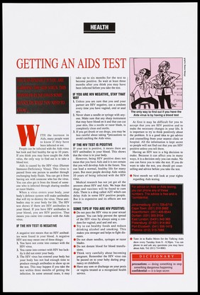 How to get an AIDS test