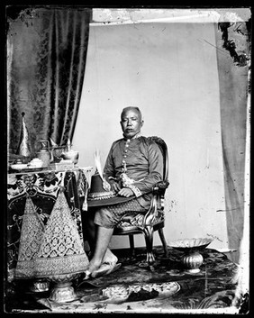 Prince Mahamala, half-brother of King Mongkut of Siam (Thailand). Photograph by John Thomson, 1865.